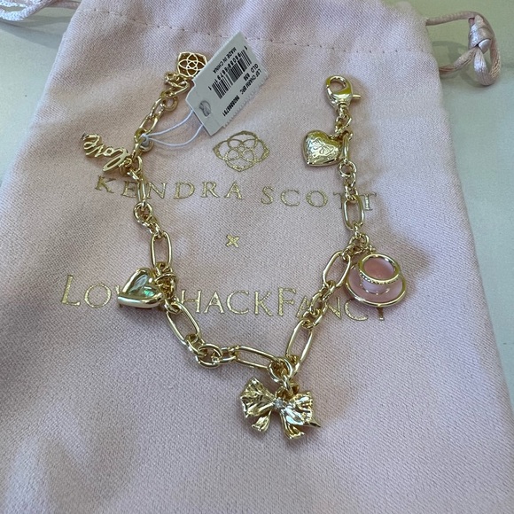 SOLD NEW in gift box. Loveshackfancy Kendra Scott Charm Bracelet - Picture 5 of 5